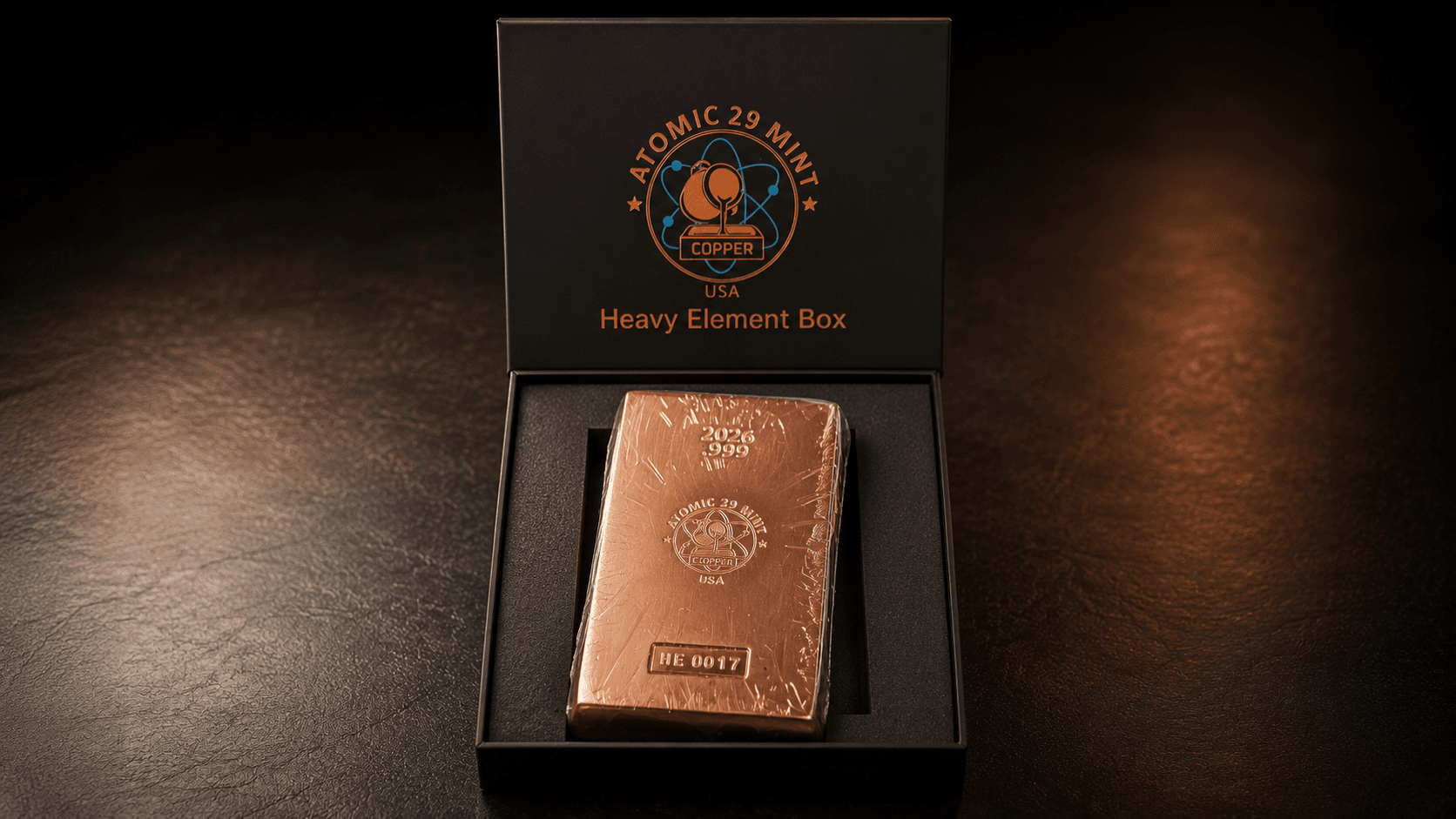 Atomic 29 1kg copper bar